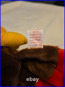 Ty Beanie Babies Gobbles the Turkey, Rare with Tag Errors and PVC Pellets Ty Beanie Babies Gobbles the Turkey, Rare with Tag Errors and PVC Pellets