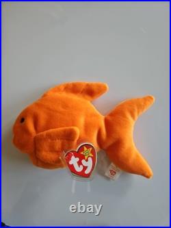 Ty Beanie Babies Goldie the Goldfish 4023 PVC Pellets RARE Mint Ty Beanie Babies Goldie the Goldfish 4023 PVC Pellets RARE Mint
