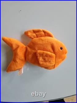 Ty Beanie Babies Goldie the Goldfish 4023 PVC Pellets RARE Mint Ty Beanie Babies Goldie the Goldfish 4023 PVC Pellets RARE Mint