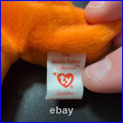 Ty Beanie Babies Goldie the Goldfish Rare- Tag Errors