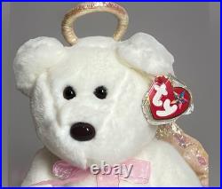 Ty Beanie Babies Halo Angel White Bear 1998 BROWN Nose RARE ERRORS Retired Baby Ty Beanie Babies Halo Angel White Bear 1998 BROWN Nose RARE ERRORS Retired Baby