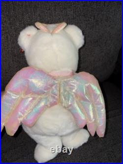 Ty Beanie Babies Halo The Angel Bear Retired Toy Plush with Tag. RARE BROWN NOSE Ty Beanie Babies Halo The Angel Bear Retired Toy Plush with Tag. RARE BROWN NOSE