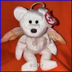 Ty Beanie Babies Halo the Angel Bear Toy 1998 Extremely Rare! Mint Condition
