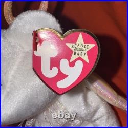 Ty Beanie Babies Halo the Angel Bear Toy 1998 Extremely Rare! Mint Condition