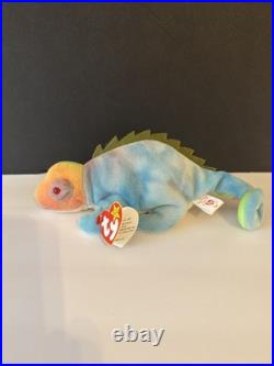 Ty Beanie Babies IGGY The Tie Dye Iguana. 1997 Rare Coloring With Errors withtag Ty Beanie Babies IGGY The Tie Dye Iguana. 1997 Rare Coloring With Errors withtag