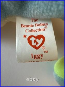 Ty Beanie Babies IGGY The Tie Dye Iguana. 1997 Rare Coloring With Errors withtag Ty Beanie Babies IGGY The Tie Dye Iguana. 1997 Rare Coloring With Errors withtag