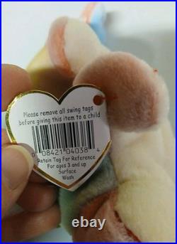 Ty Beanie Babies Iggy Rainbow Iguana 1997 RARE, ERRORS Excellent Retired, Baby