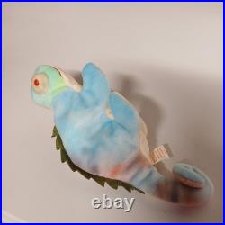 Ty Beanie Babies Iggy Rainbow Iguana 1997 RARE, ERRORS Excellent Retired, Baby