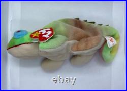 Ty Beanie Babies Iggy Rainbow Iguana 1997 RARE, ERRORS Excellent Retired, PVC