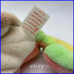 Ty Beanie Babies Iggy Rainbow Iguana 1997 RARE, ERRORS Excellent Retired, PVC
