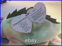Ty Beanie Babies Iggy Rainbow Iguana 1997 RARE, ERRORS MINT Condition