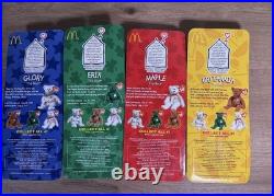 Ty Beanie Babies International Bears Set of 4 McDonald's 1999 New in Box RARE