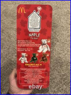 Ty Beanie Babies International Bears Set of 4 McDonald's 1999 New in Box RARE