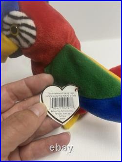 Ty Beanie Babies Jabber Parrot Bird 1997 1998 RARE, ERRORS Retired, Baby Mint Ty Beanie Babies Jabber Parrot Bird 1997 1998 RARE, ERRORS Retired, Baby Mint
