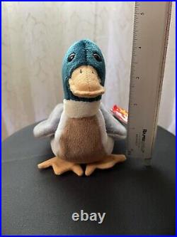 Ty Beanie Babies Jake Mallard The Duck Rare Collectable With Errors 1998