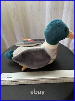 Ty Beanie Babies Jake Mallard The Duck Rare Collectable With Errors 1998