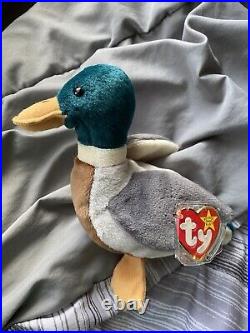 Ty Beanie Babies Jake The Mallard 1997 Retired RARE Collectible With Orig Tag