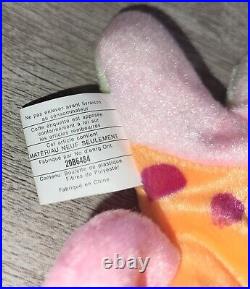 Ty Beanie Babies Lips the Fish 1999 Rare Double Canadian Tush Tags