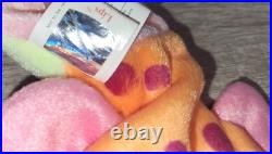 Ty Beanie Babies Lips the Fish 1999 Rare Double Canadian Tush Tags