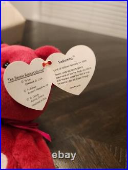 Ty Beanie Babies Lot Of 2. Super Rare With Error Tag, Brown Nose, And pe Pellets