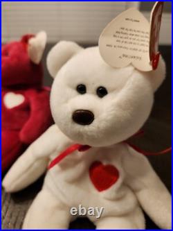 Ty Beanie Babies Lot Of 2. Super Rare With Error Tag, Brown Nose, And pe Pellets