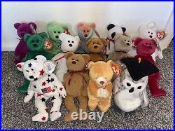 Ty Beanie Babies Lot of 14 Vintage Rare Mint Condition See Description