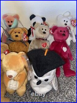 Ty Beanie Babies Lot of 14 Vintage Rare Mint Condition See Description