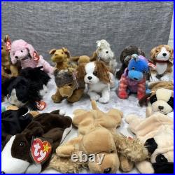 Ty Beanie Babies Lot of 32 Beanie Babies Dogs RARE Mint Condition Tags