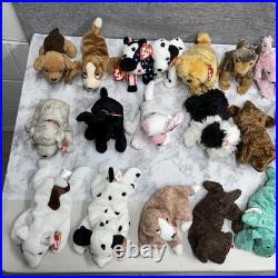 Ty Beanie Babies Lot of 32 Beanie Babies Dogs RARE Mint Condition Tags