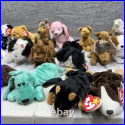 Ty Beanie Babies Lot of 32 Beanie Babies Dogs RARE Mint Condition Tags