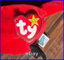 Ty Beanie Babies Mac The Cardinal Plush Toy Rare Errors