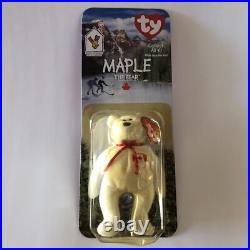 Ty Beanie Babies Maple Bear McDonald's with Box Rare Errors White Word Spacing Ty Beanie Babies Maple Bear McDonald's with Box Rare Errors White Word Spacing