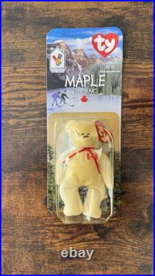 Ty Beanie Babies Maple The Bear Mcdonald's Rare Error Tag 1993