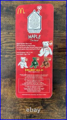Ty Beanie Babies Maple The Bear Mcdonald's Rare Error Tag 1993