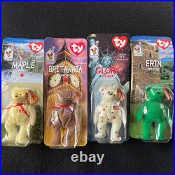 Ty Beanie Babies Mcdonald's International Bears Set (4) New In Box Rare Set