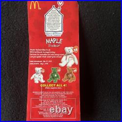 Ty Beanie Babies Mcdonald's International Bears Set (4) New In Box Rare Set