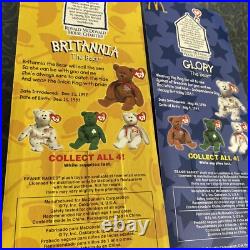 Ty Beanie Babies Mcdonald's International Flag 4 Bears New In Box Rare Set