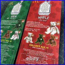 Ty Beanie Babies Mcdonald's International Flag 4 Bears New In Box Rare Set