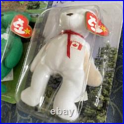 Ty Beanie Babies Mcdonald's International Flag 4 Bears New In Box Rare Set