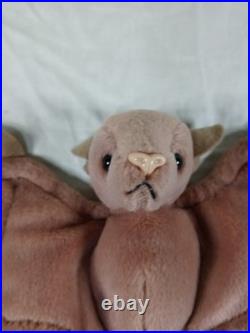 Ty Beanie Babies Original Collection Retired Rare 1996 Vintage Batty Plush w Tag