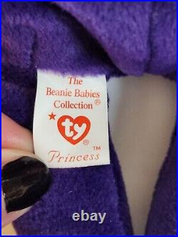 Ty Beanie Babies PRINCESS the Diana Bear 1997 RARE, RETIRED, Tag Errors No Stamp