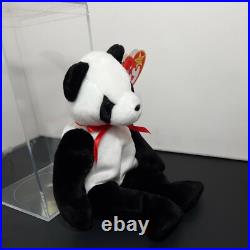Ty Beanie Babies Panda Bear FORTUNE ORIGINAL RARE RETIRED 1997 CASE included A