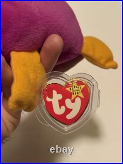Ty Beanie Babies Patti The Platypus Plush Toy 1993 RARE with TAG ERRORS