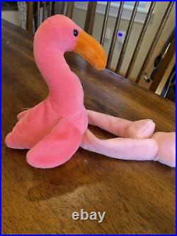 Ty Beanie Babies Pinky the Flamingo RARE