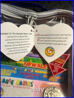 Ty Beanie Babies Platinum Edition Club Kit RARE never opened Clubbie II