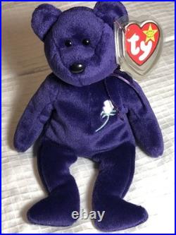 Ty Beanie Babies Princess Bear Toy RARE! Princess Diana Mint Condition