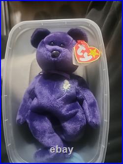 Ty Beanie Babies Princess Bear Toy Rare 1st Edition Collectors Grail PE No Space