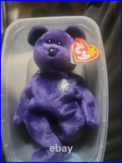 Ty Beanie Babies Princess Bear Toy Rare 1st Edition Collectors Grail PE No Space