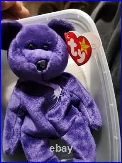 Ty Beanie Babies Princess Bear Toy Rare 1st Edition Collectors Grail PE No Space