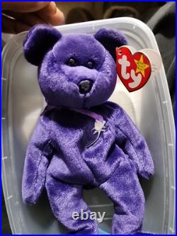 Ty Beanie Babies Princess Bear Toy Rare 1st Edition Collectors Grail PE No Space